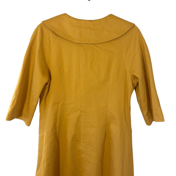 Vintage Bions Mustard Yellow Coat Dress Size 40 (Fits M/L) - Picture 11 of 12